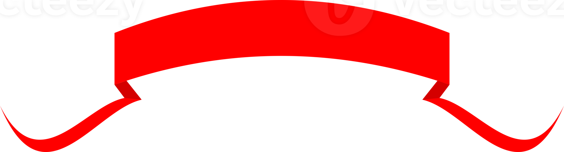 Red ribbon banner png