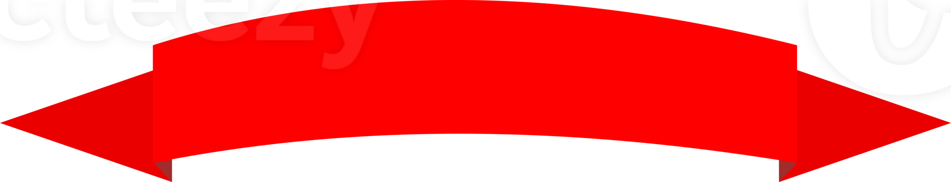 banner di nastro rosso png