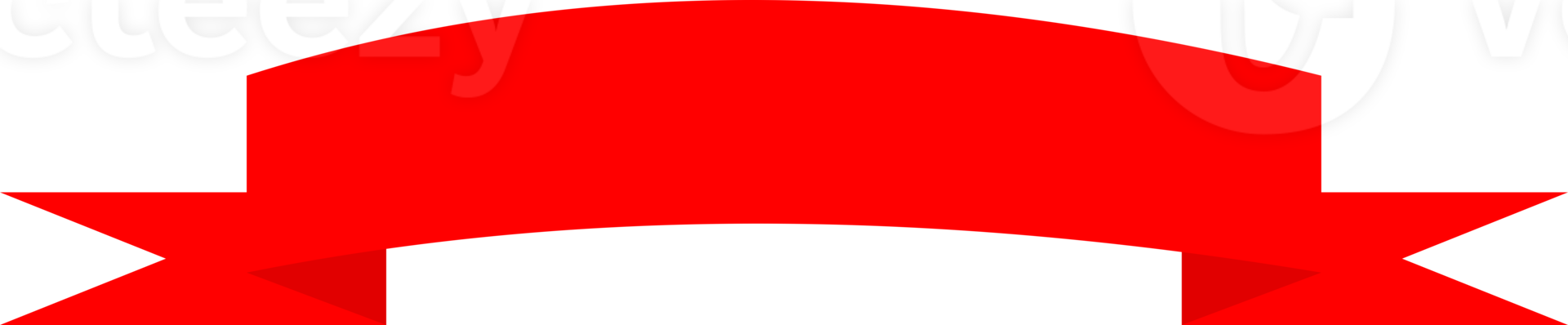 rött band banner png