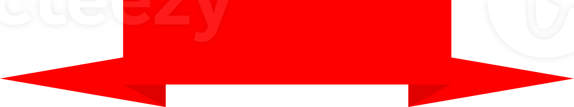 Red ribbon banner png