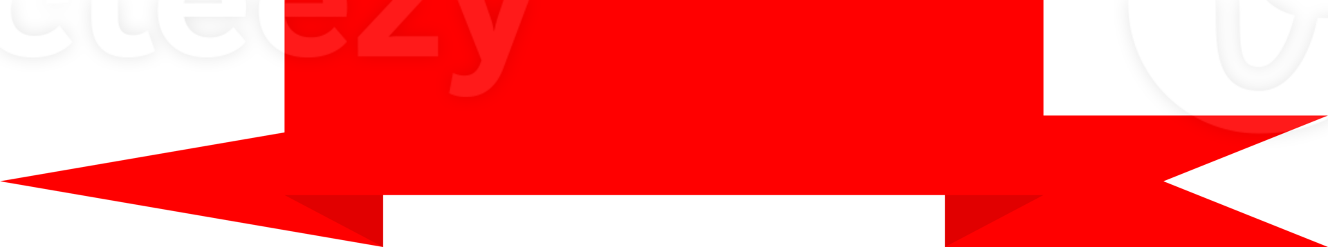 banner di nastro rosso png