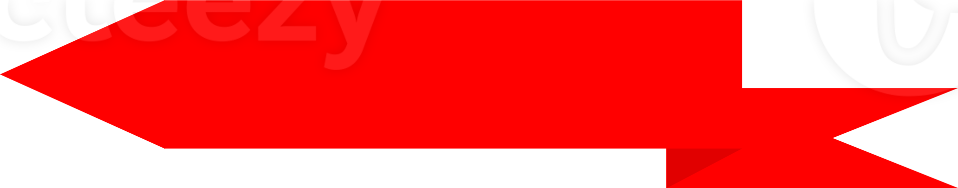 banner di nastro rosso png