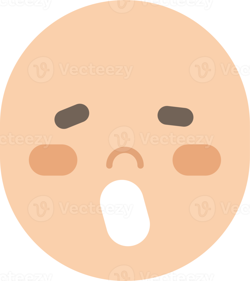 icono de emoji de cara bostezando png