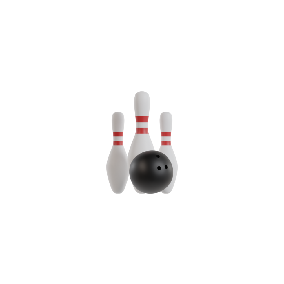 3D Isolated Bowling Equipment png