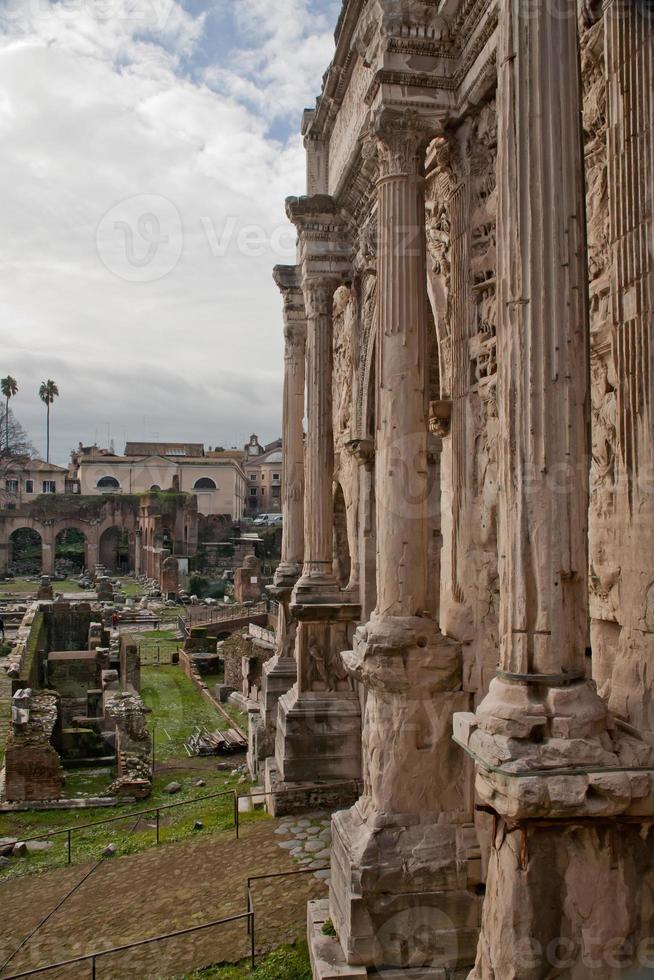 columna del arco septimio severo foto