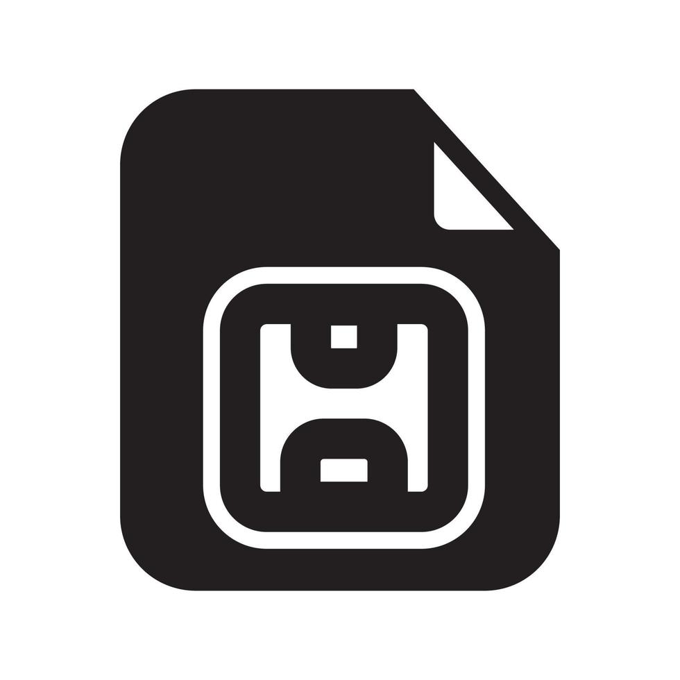 Saving Files Icon Solid  Style vector