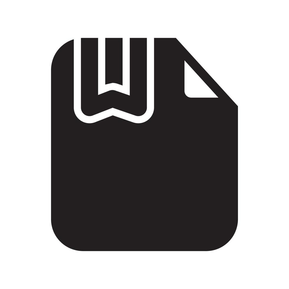 Bookmark Files Icon Solid Style vector