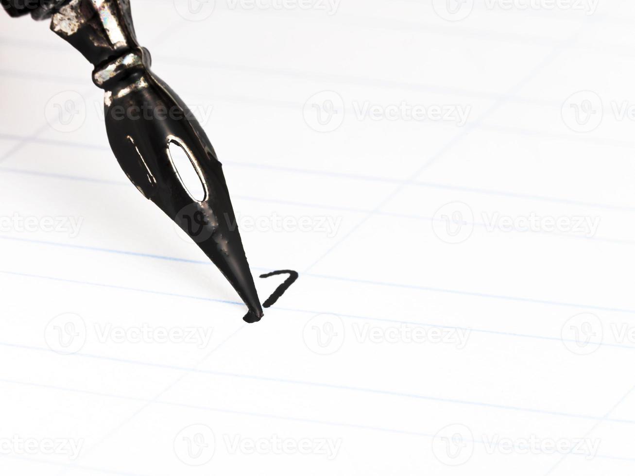dot the I with nib by black ink photo