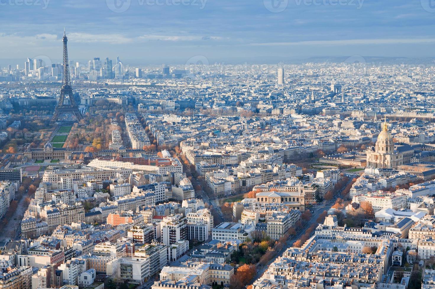 above view on Paris photo