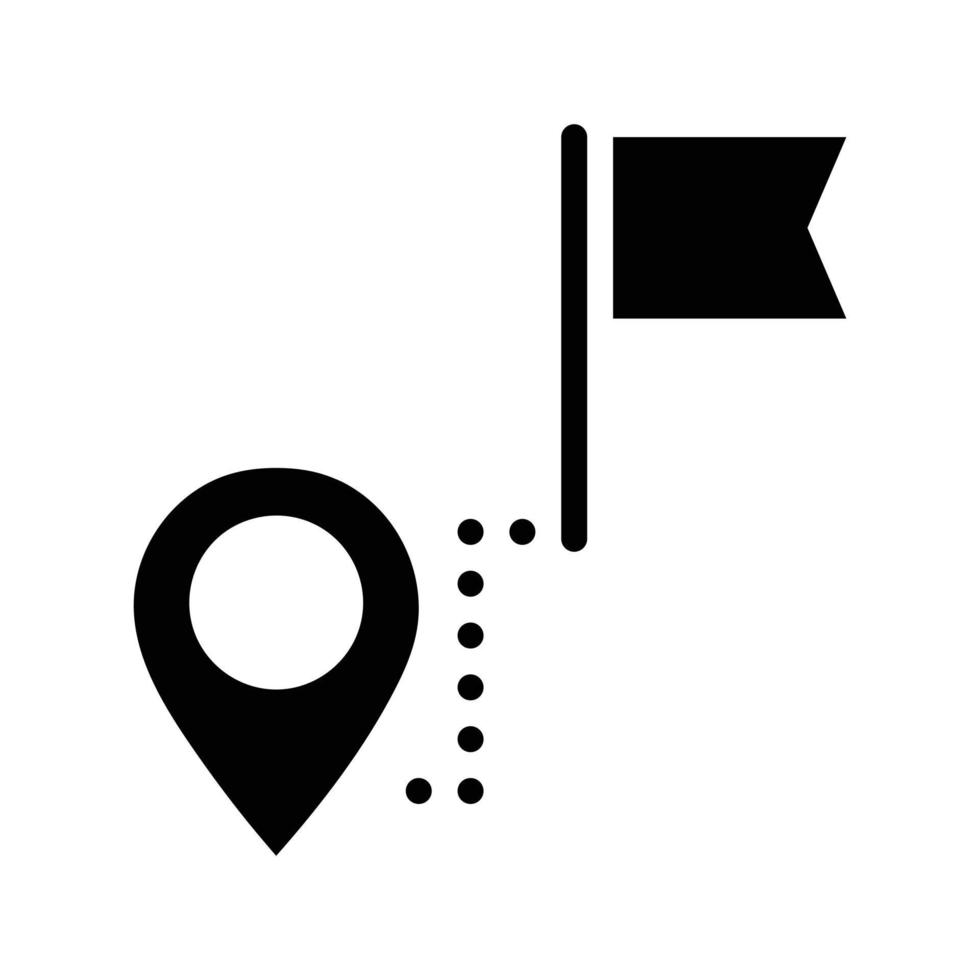 Map Distance Icon vector