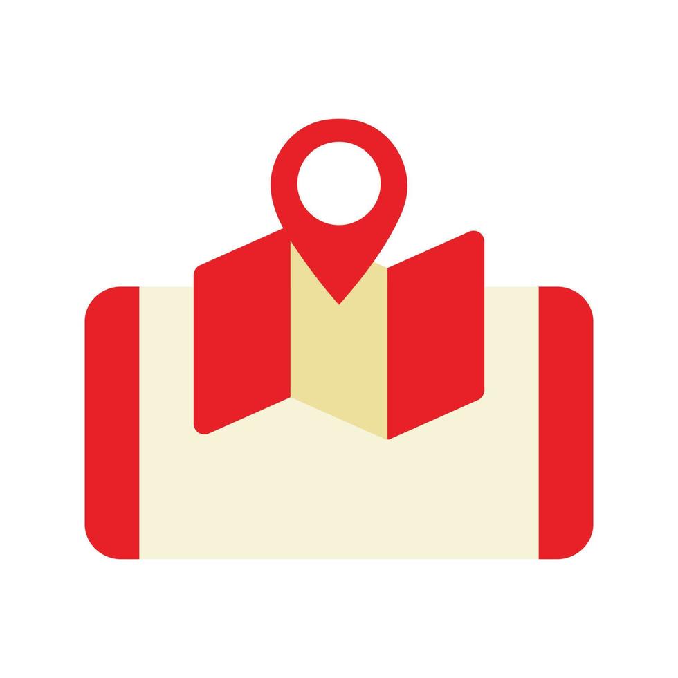 Mobile Map Navigation Icon vector
