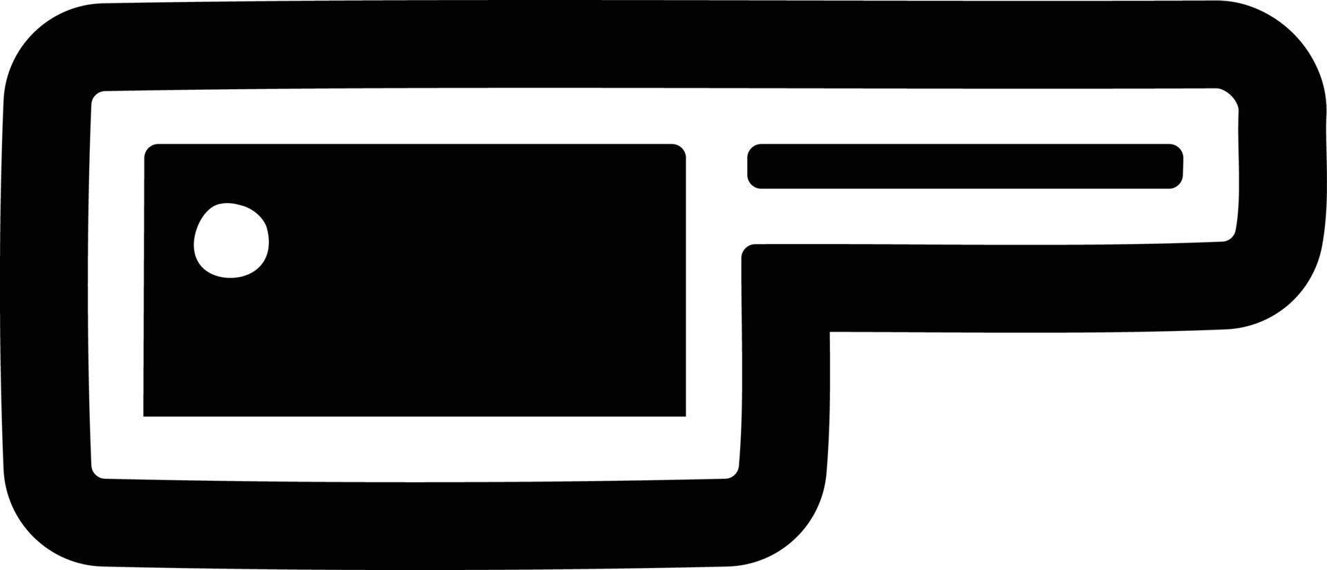 meat cleaver icon vector