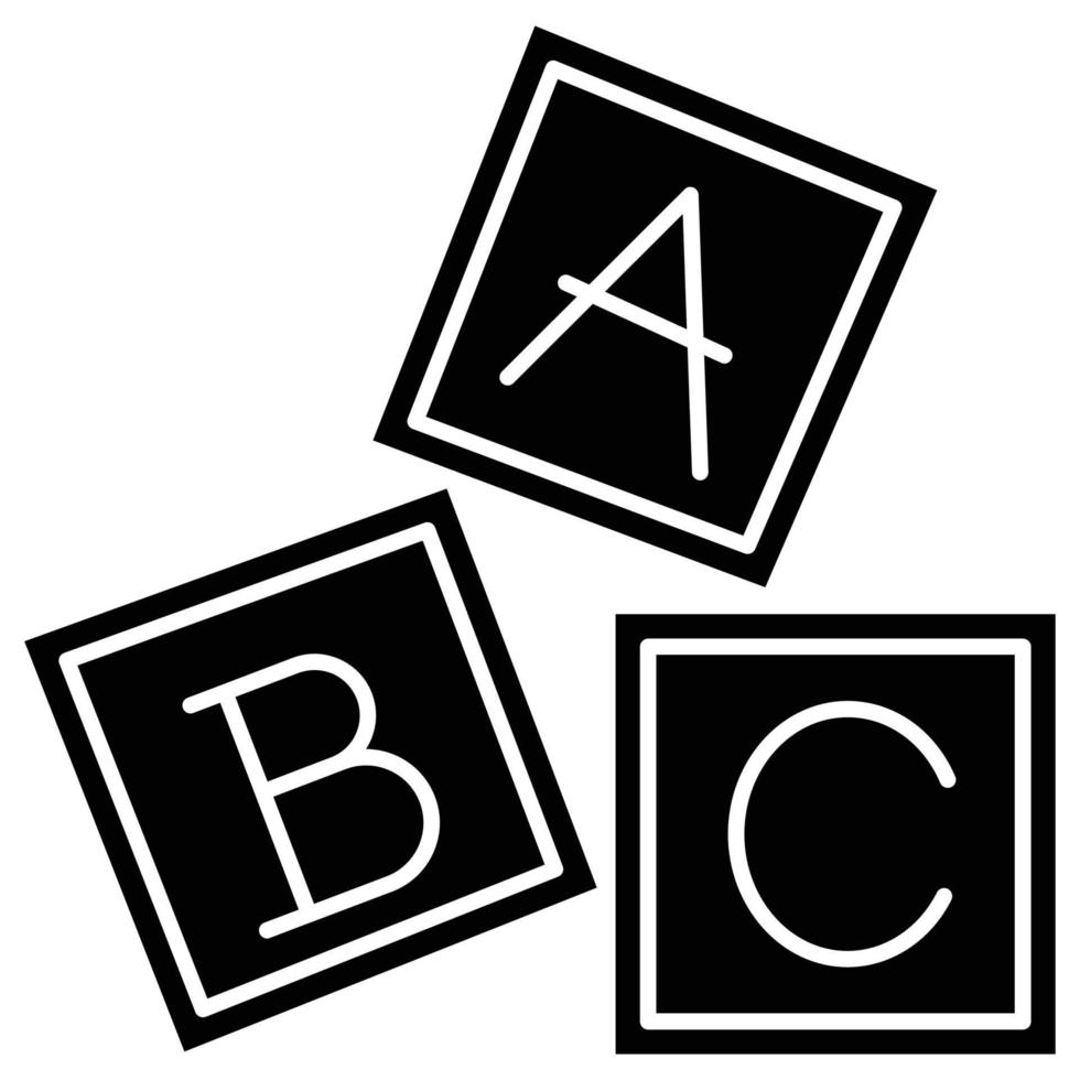 ABC block  Which Can Easily Modify Or Edit vector