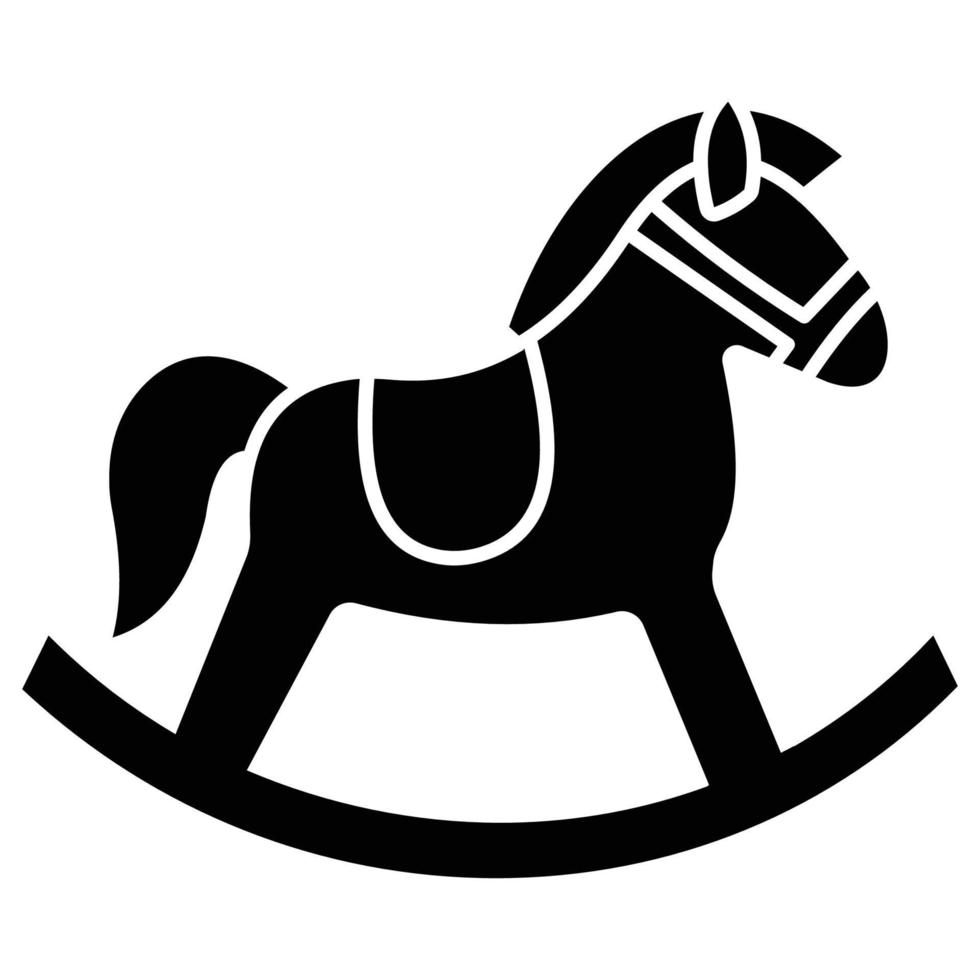 Horse toy Which Can Easily Modify Or Edit vector