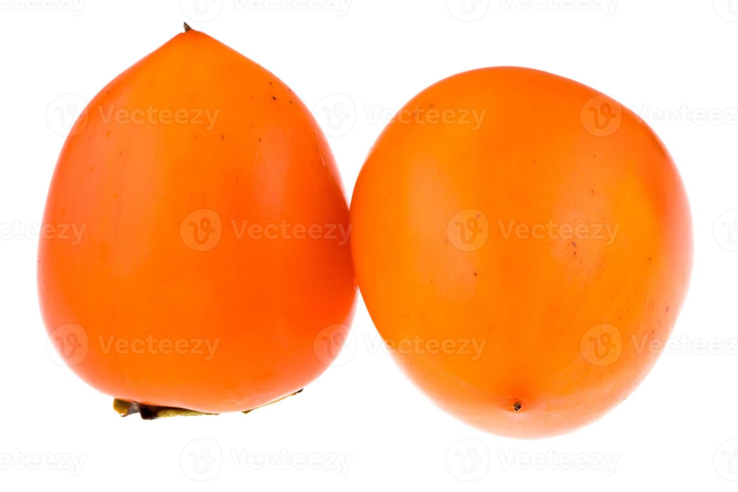 two persimmons isolated photo