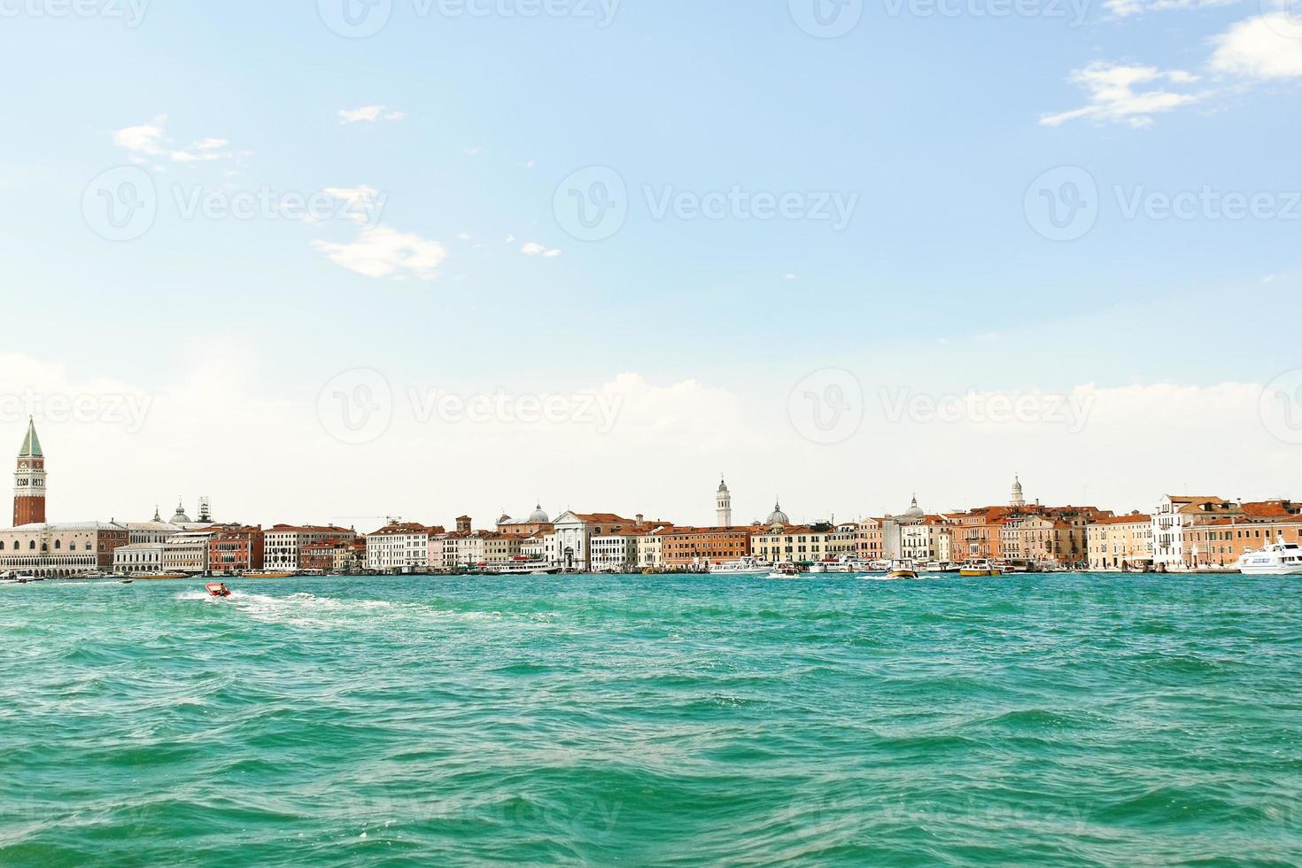 skyline on Venice city, Italy photo