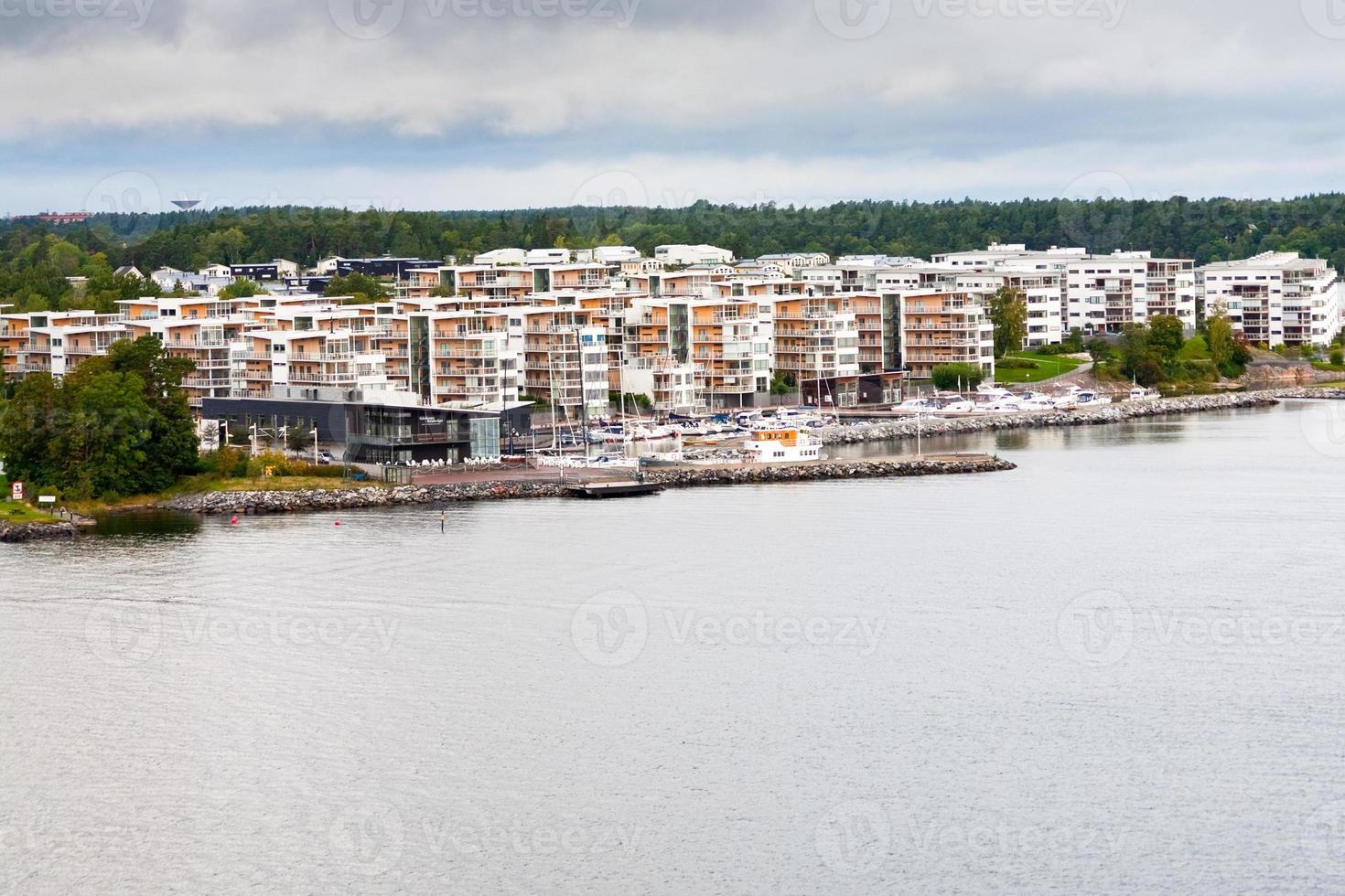 small swedish settlement in Stockholm suburb photo