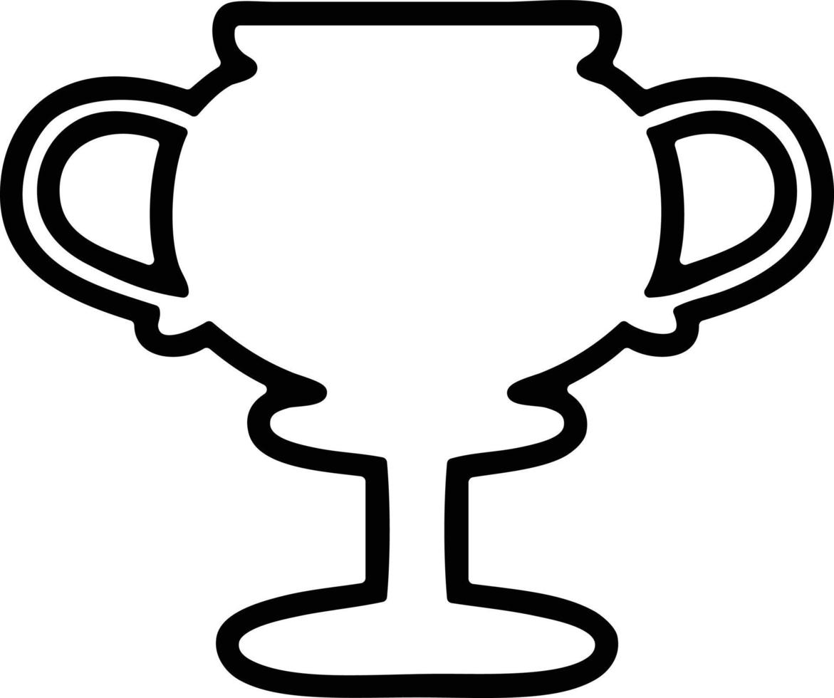 trophy cup icon vector