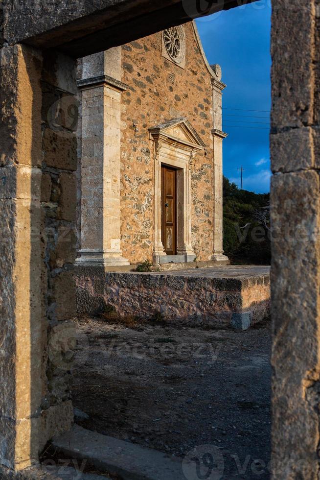 la iglesia ortodoxa griega en la isla de creta foto