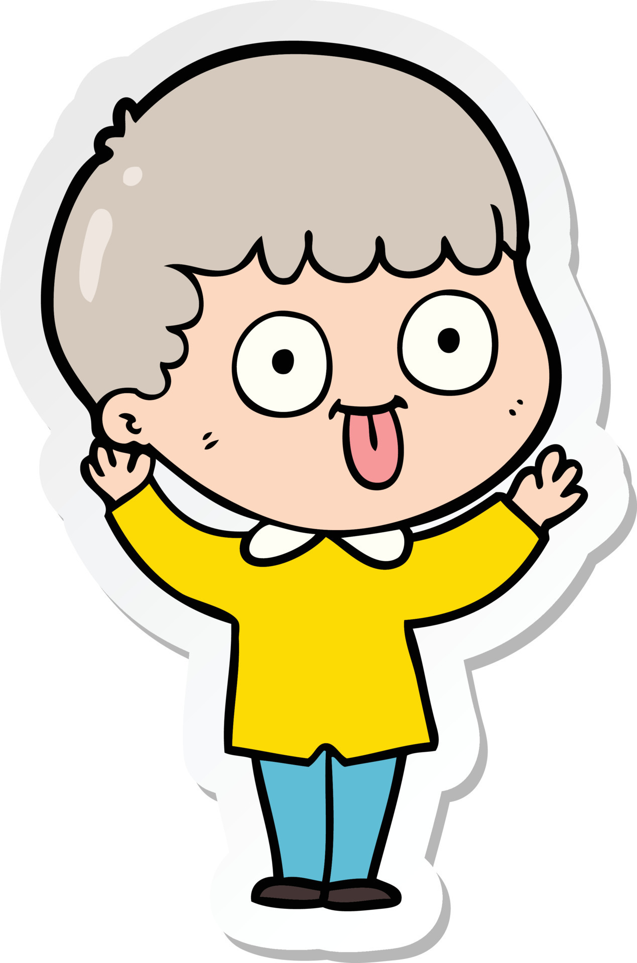 sticker of a cartoon man staring 11681037 Vector Art at Vecteezy sticker of a cartoon man staring 11681037 Vector Art at Vecteezy