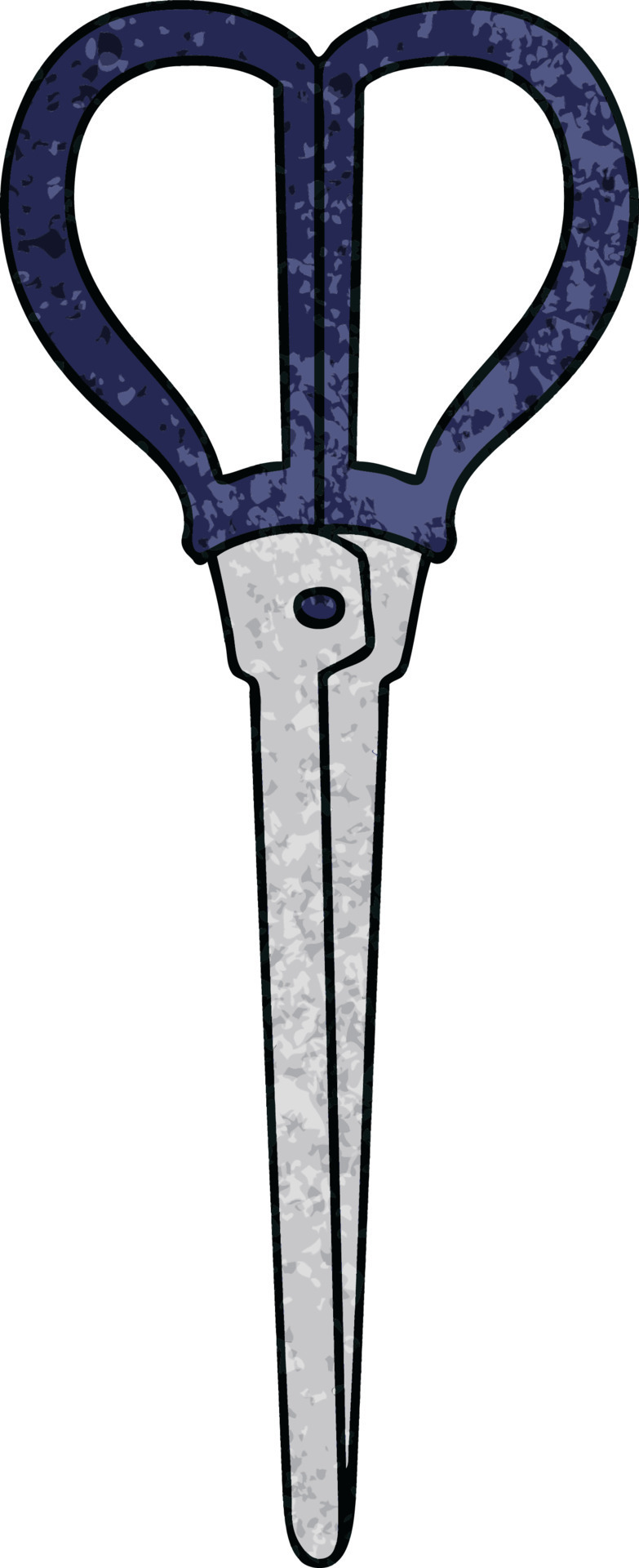 quirky hand drawn cartoon scissors 11681127 Vector Art at Vecteezy