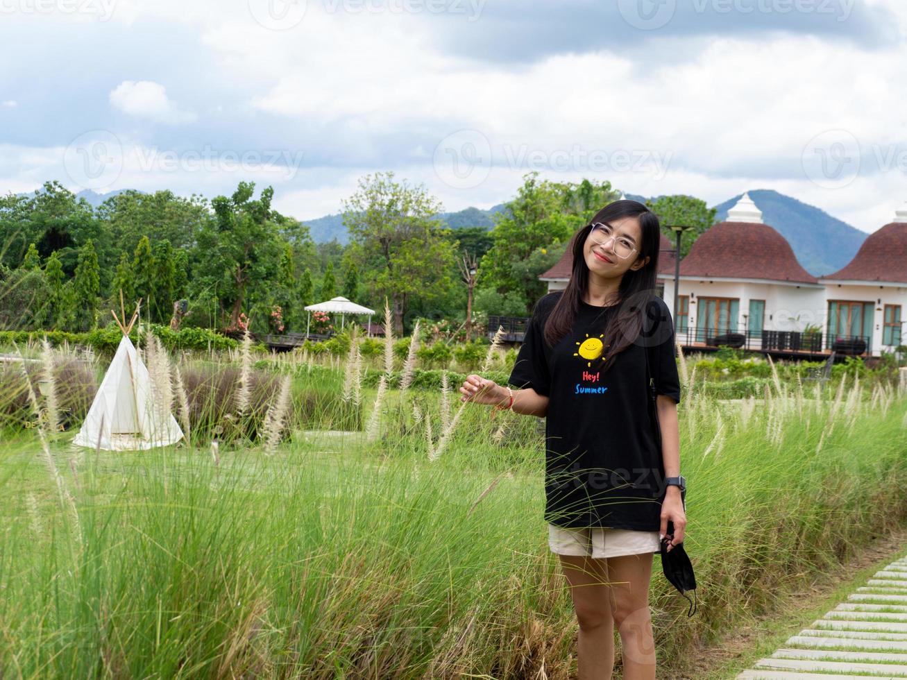 Woman and nature photo