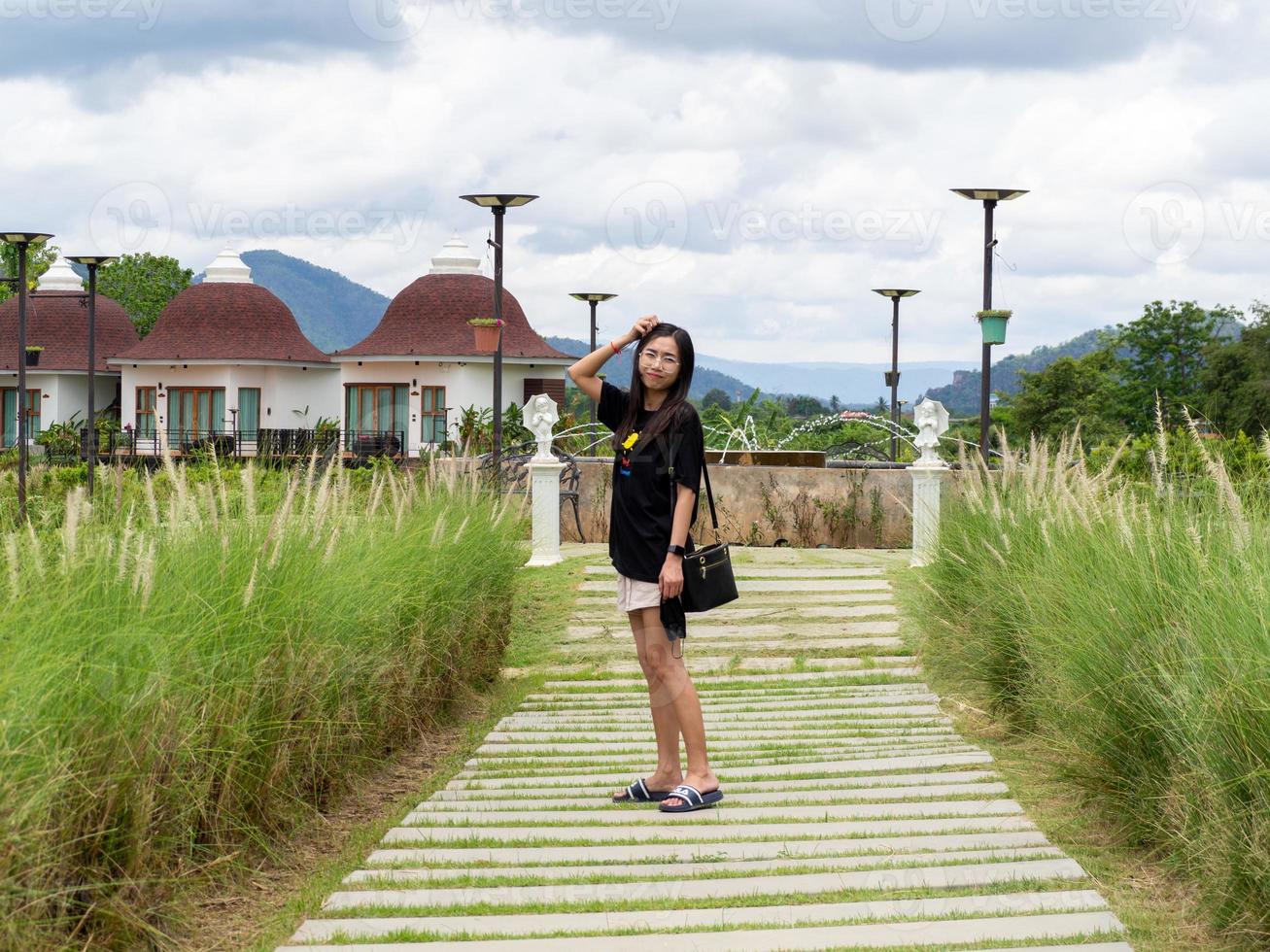Woman and nature photo