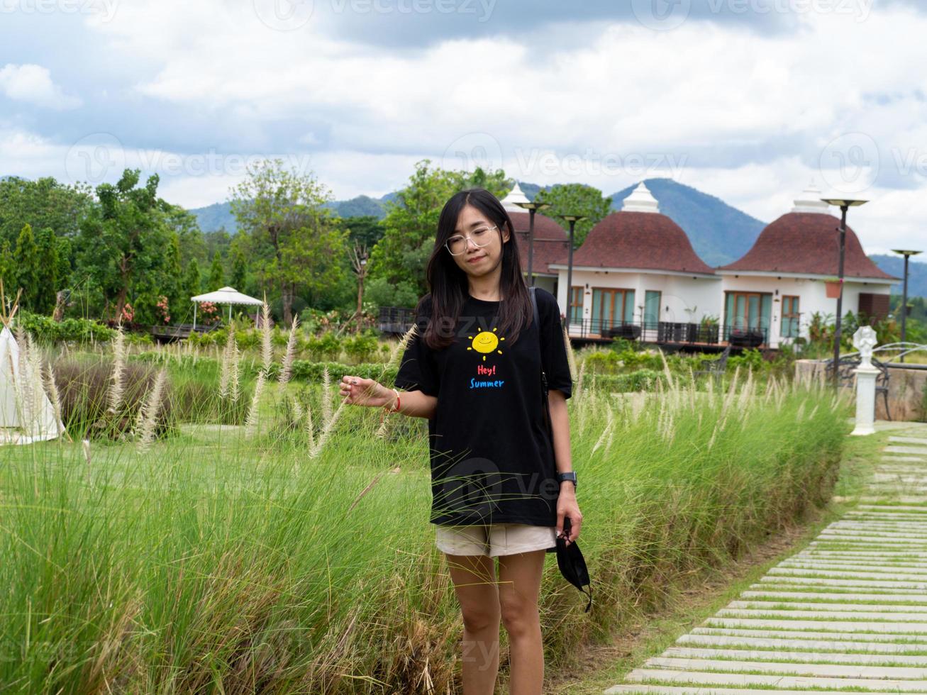 Woman and nature photo