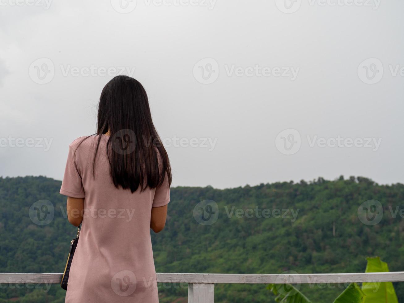 Woman and nature photo