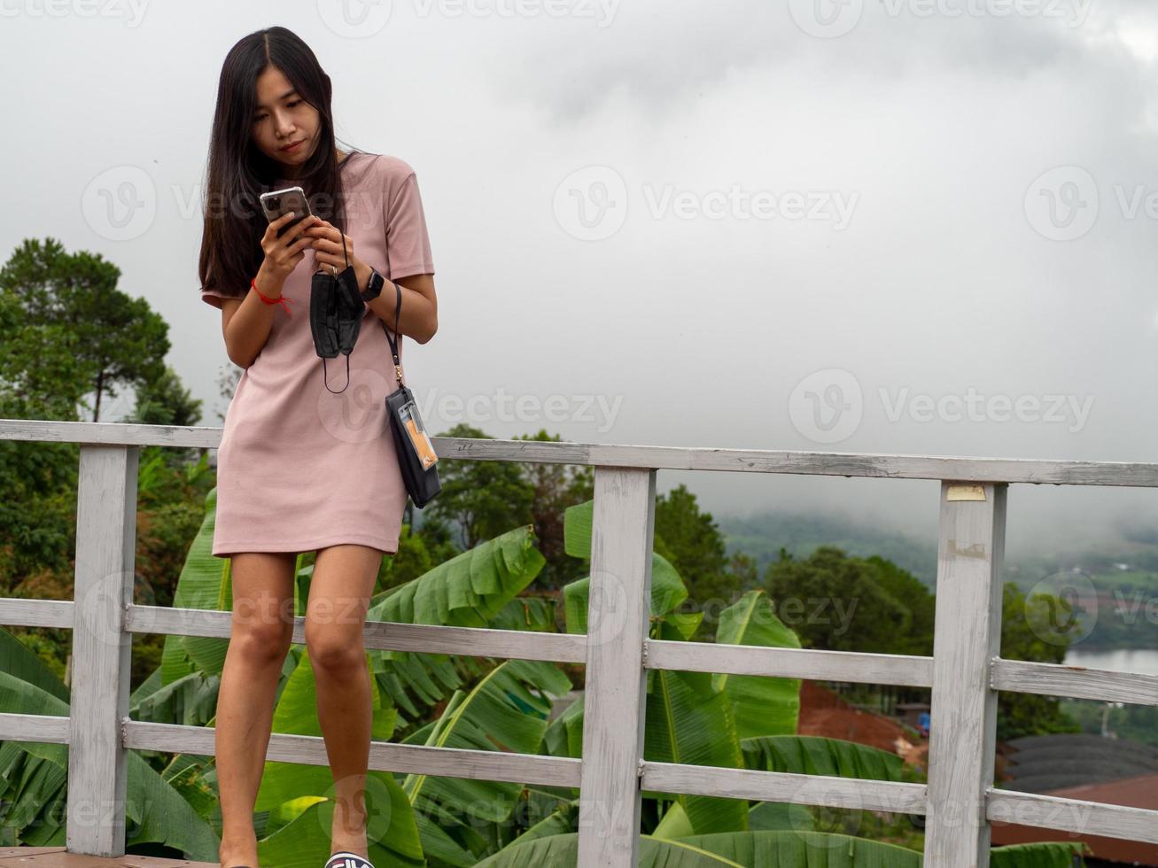 Woman and nature photo