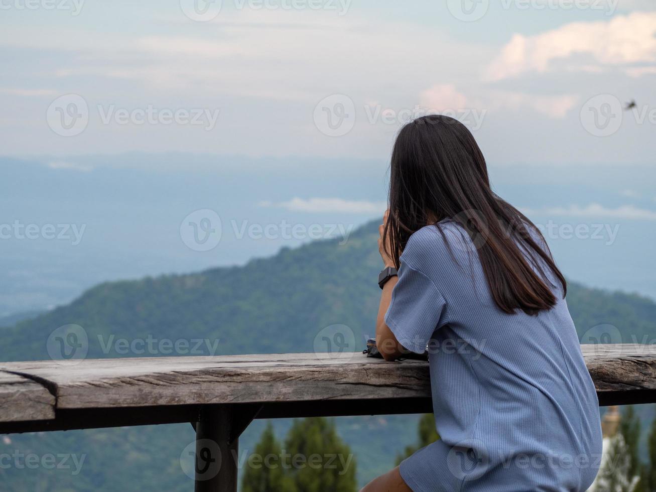Woman and nature photo