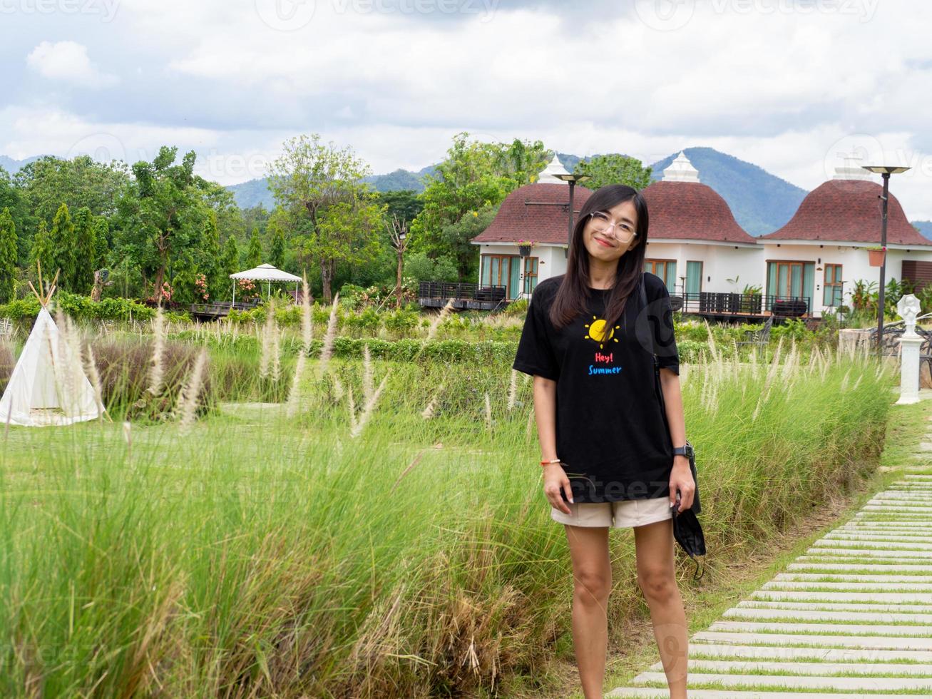 Woman and nature photo