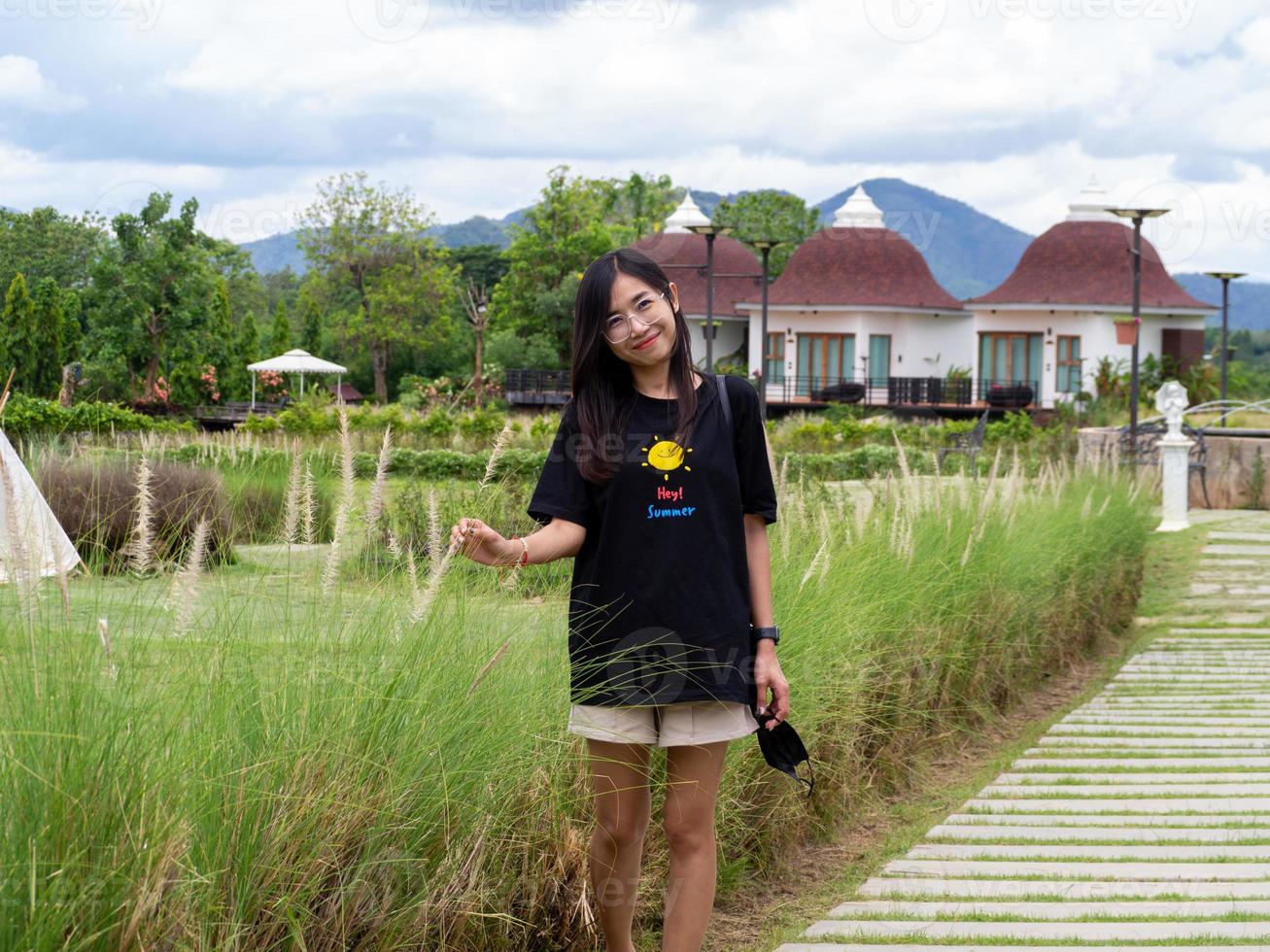 Woman and nature photo