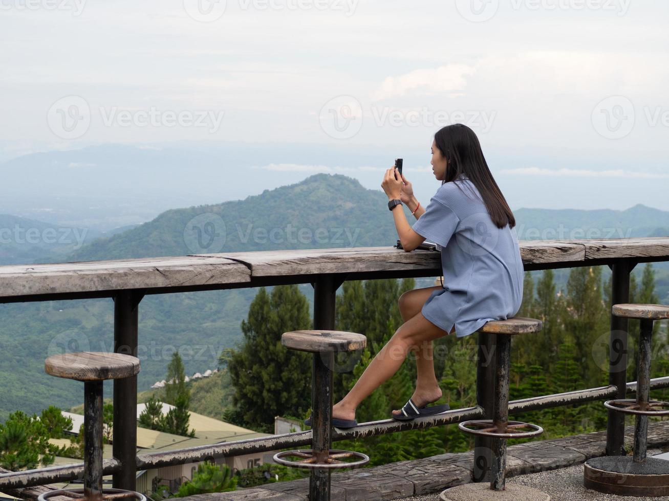 Woman and nature photo