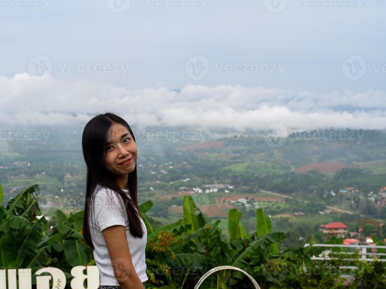 Woman and nature photo