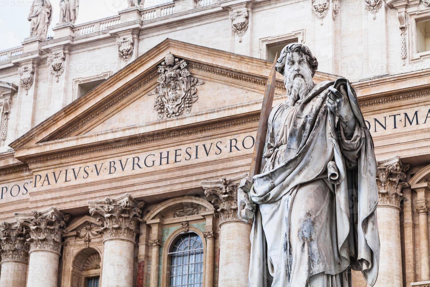 Paul the Apostle and St Peter Basilica in Vatican photo