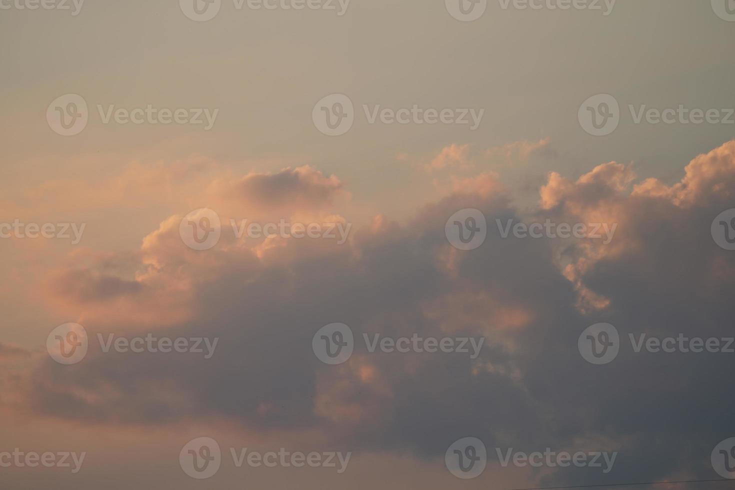 vintage beautiful blue sky in the afternoon period and twilight time photo