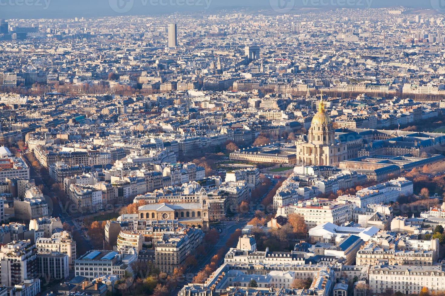 above view on Paris photo