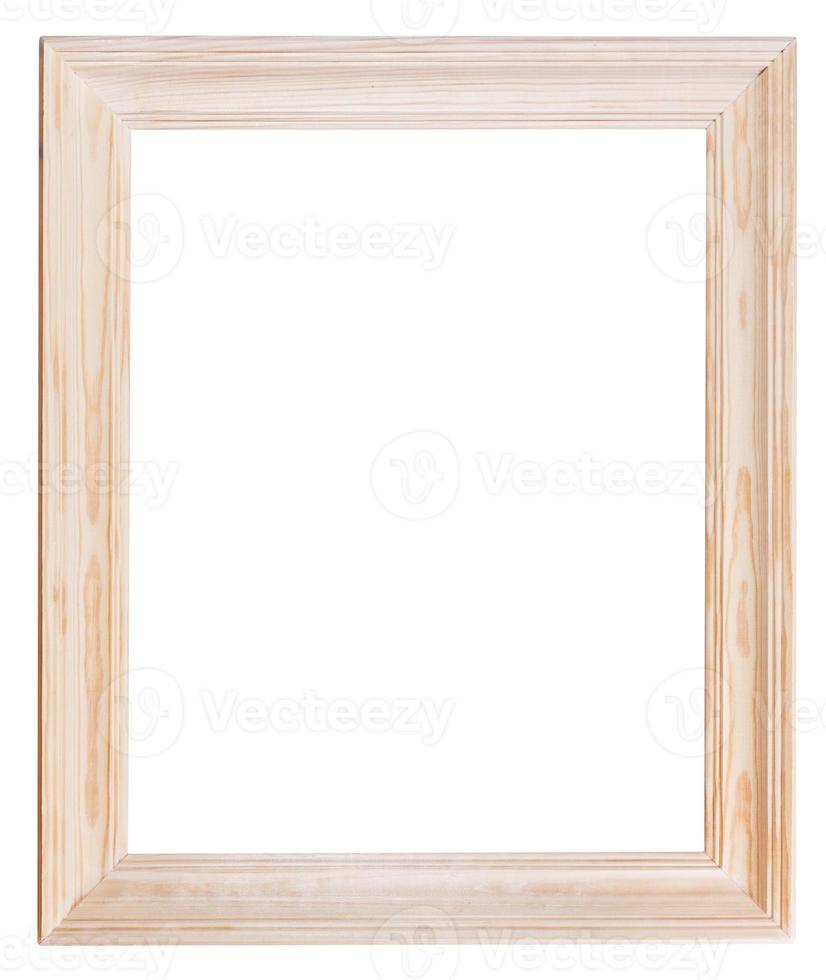 wide light wooden picture frame photo
