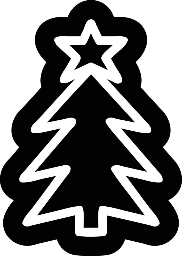 christmas tree icon vector
