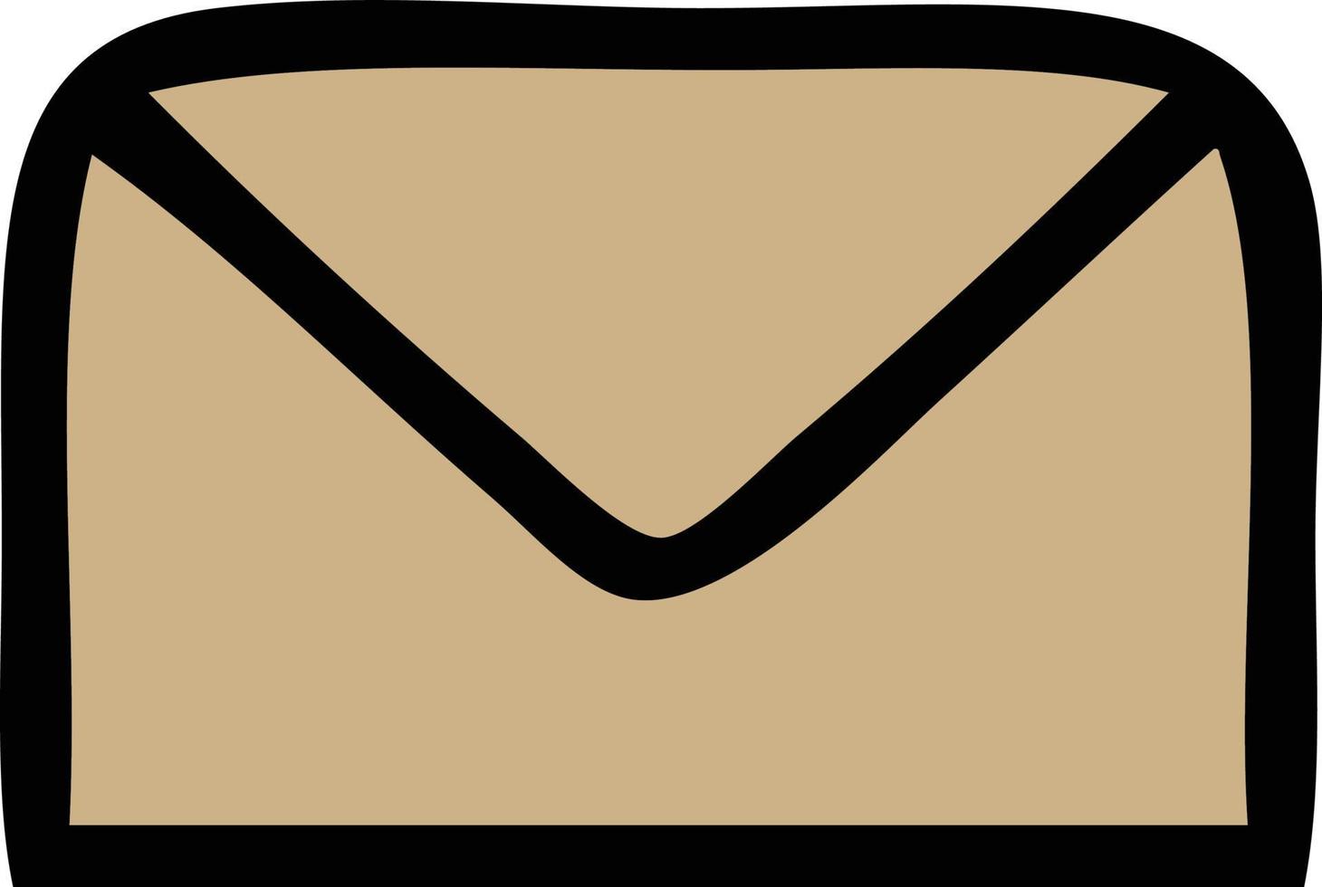 cute cartoon paper envelope vector