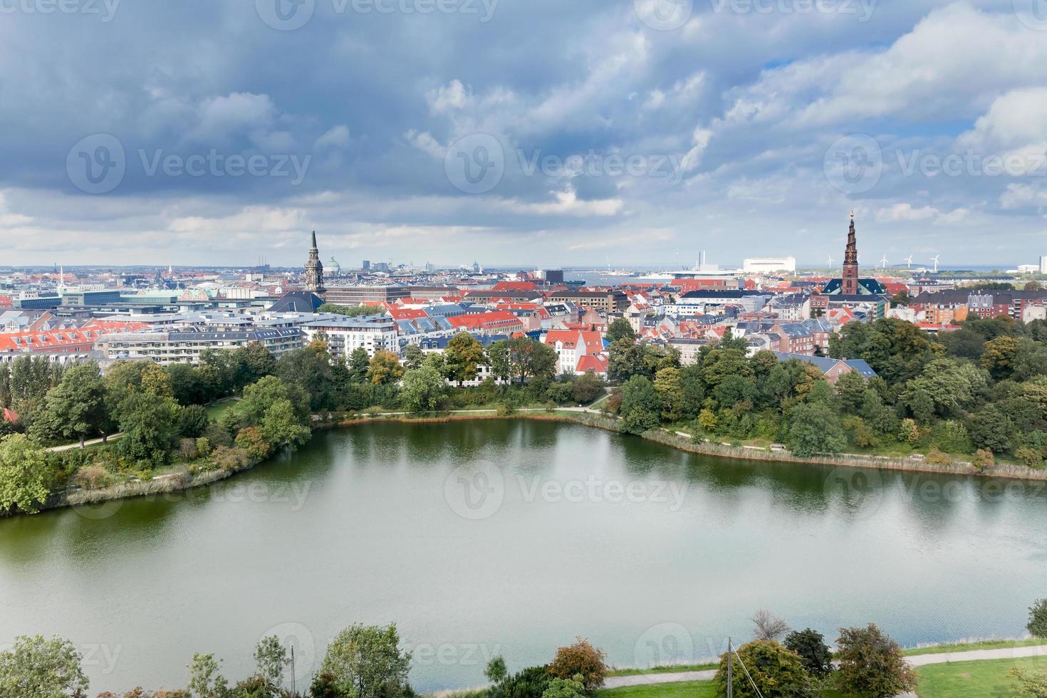 view on center of Copenhagen, Denmark photo