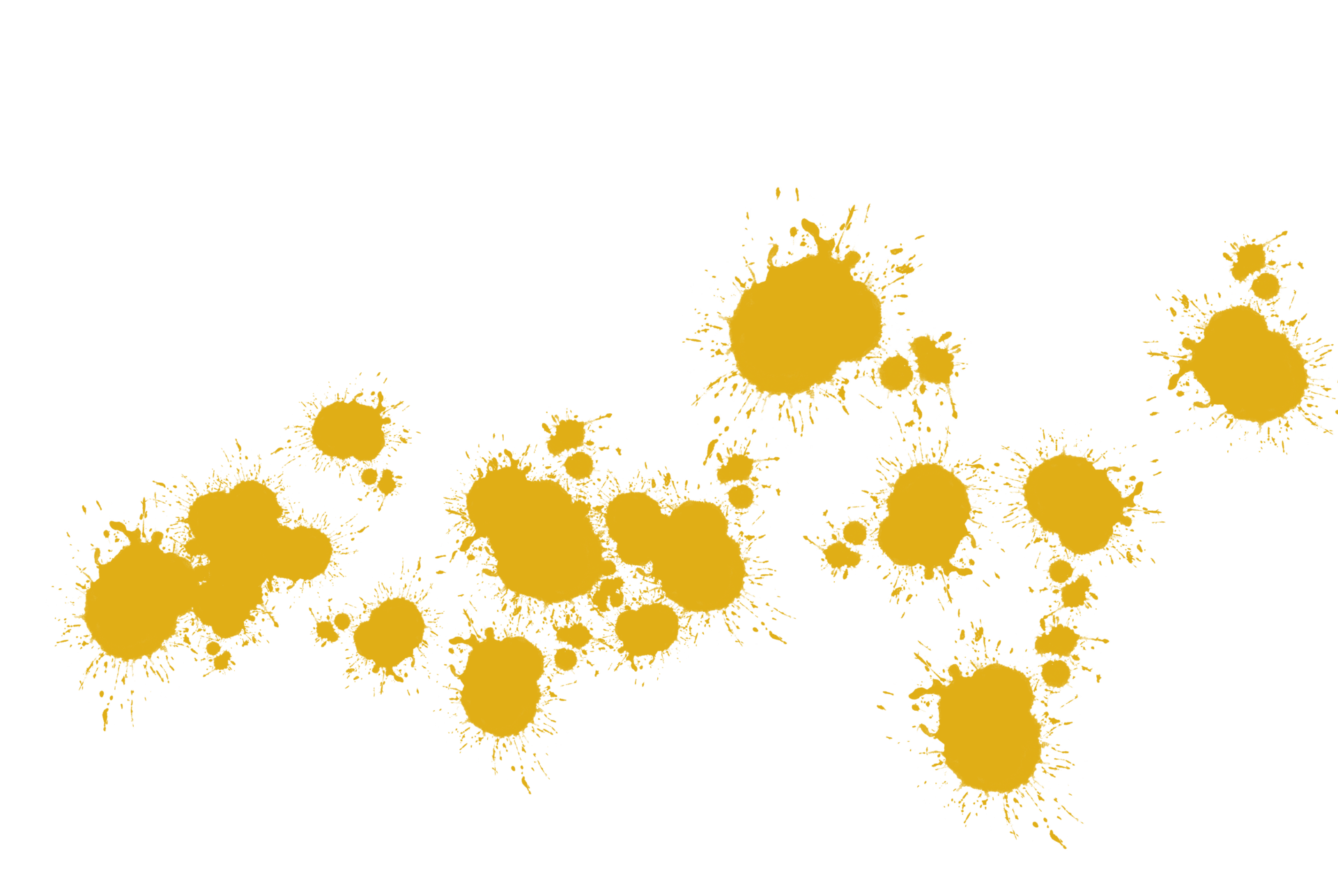 Splash paint dot yellow color watercolor Paint background abstract