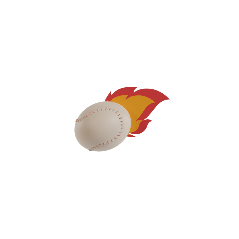 equipamento de beisebol 3d isolado png