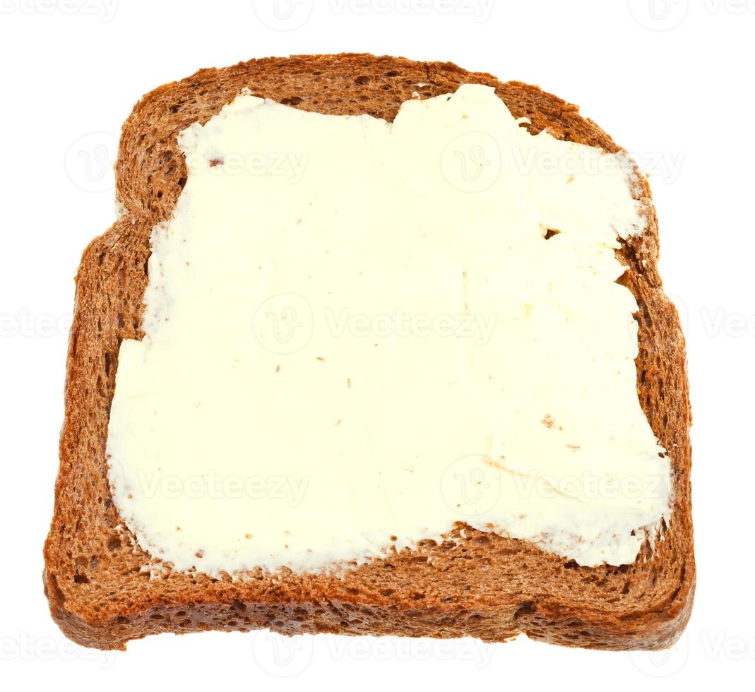 top view of bread and butter sandwich photo