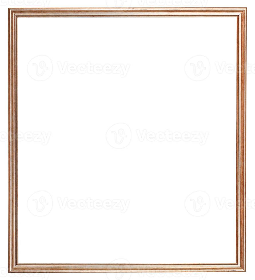 narrow picture frame with cut out canvas photo