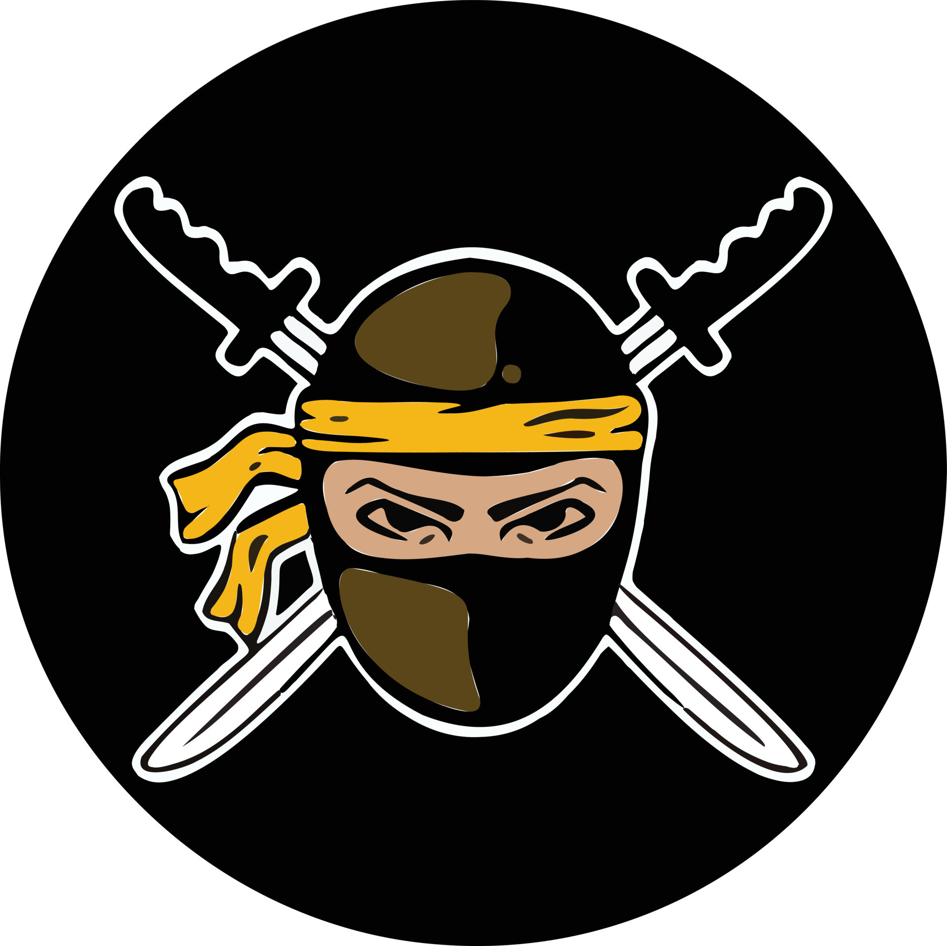 Ilustración de vector de icono de espada ninja icono de dibujos