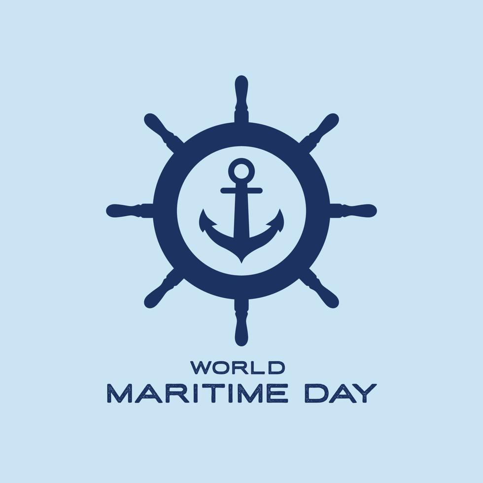 World Maritime Day Design vector