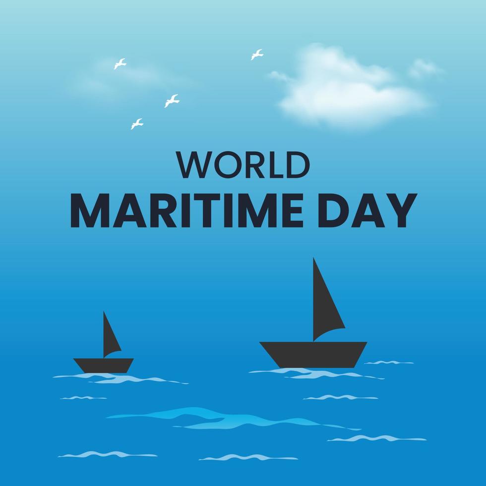 World Maritime Day Design vector