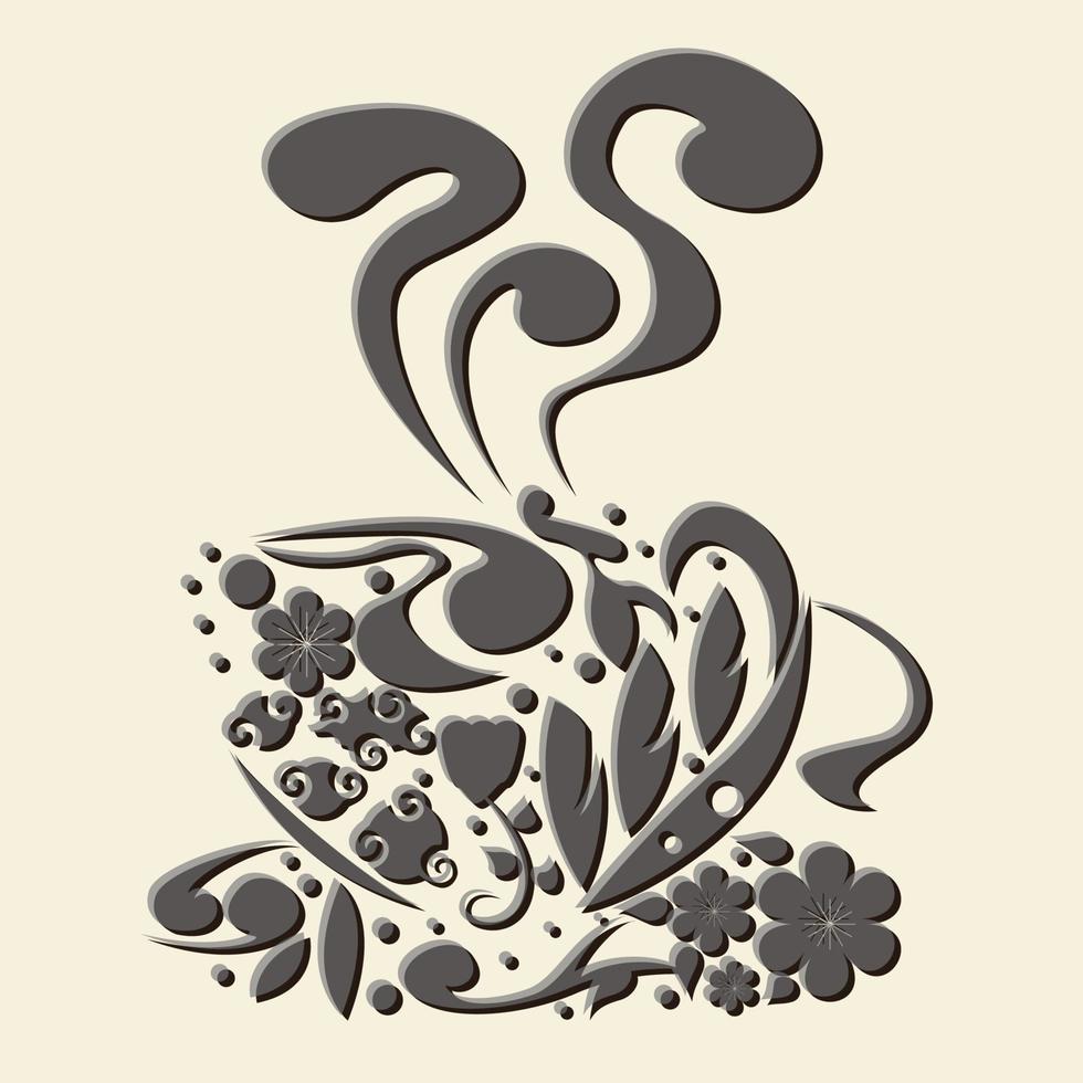 Hot coffee design vector